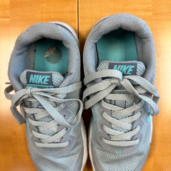Nike Flex Experience RN 4 Gray Aqua Blue 749178-002 Athletic Shoes Sz 5.5 - Picture 6 of 9